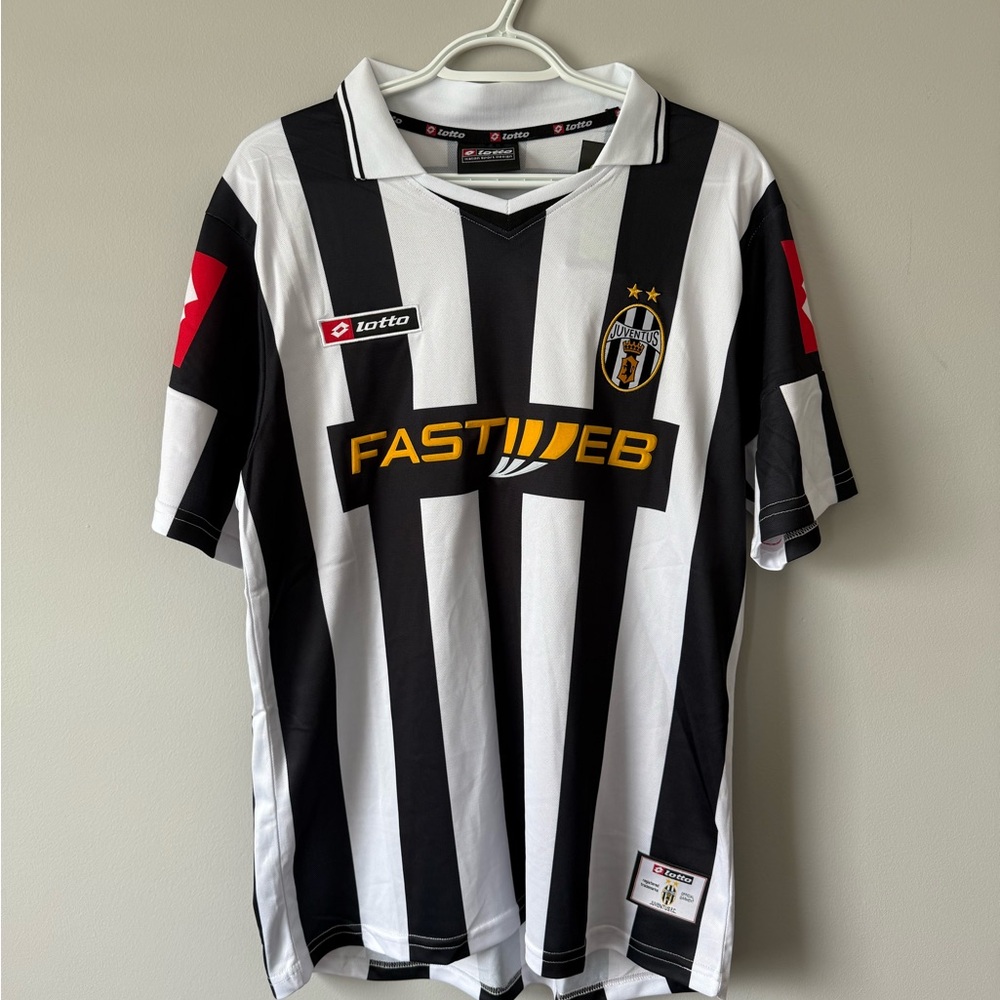 Alessandro Del Piero Juventus New Men’s Retro Lotto Home Soccer Jersey